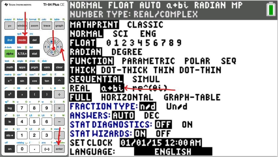 Calculator-Mode-ComplexNumbers